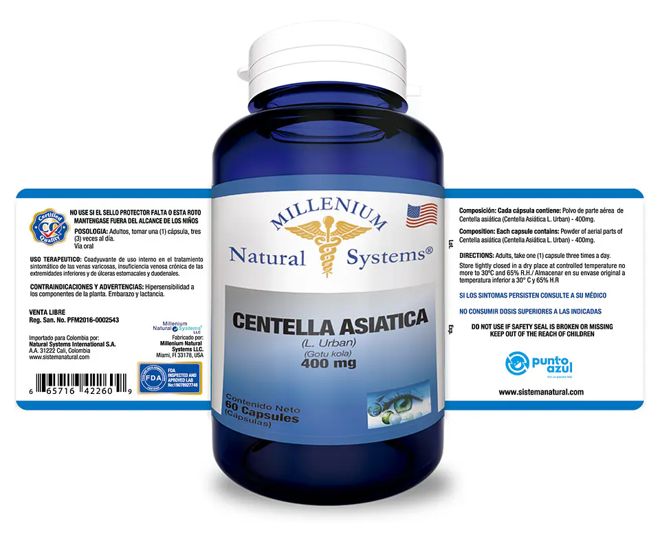 Centella Asiatica 400 mg Natural Systems 2
