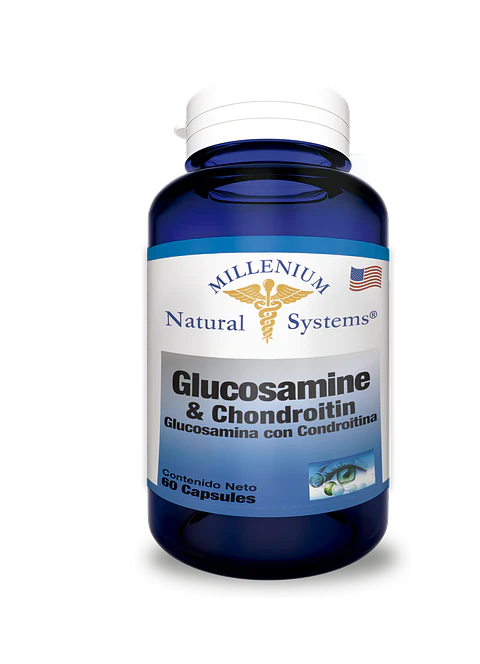Glucosamina Chondroitin 500/400 mg 60 Capsulas Natural Systems