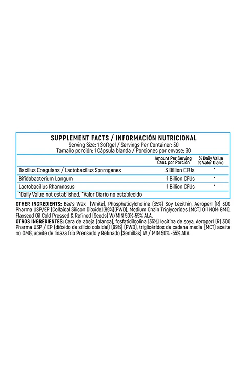 Sporogenex With Bacilius Coagulans 30 Sofgels Healthy America