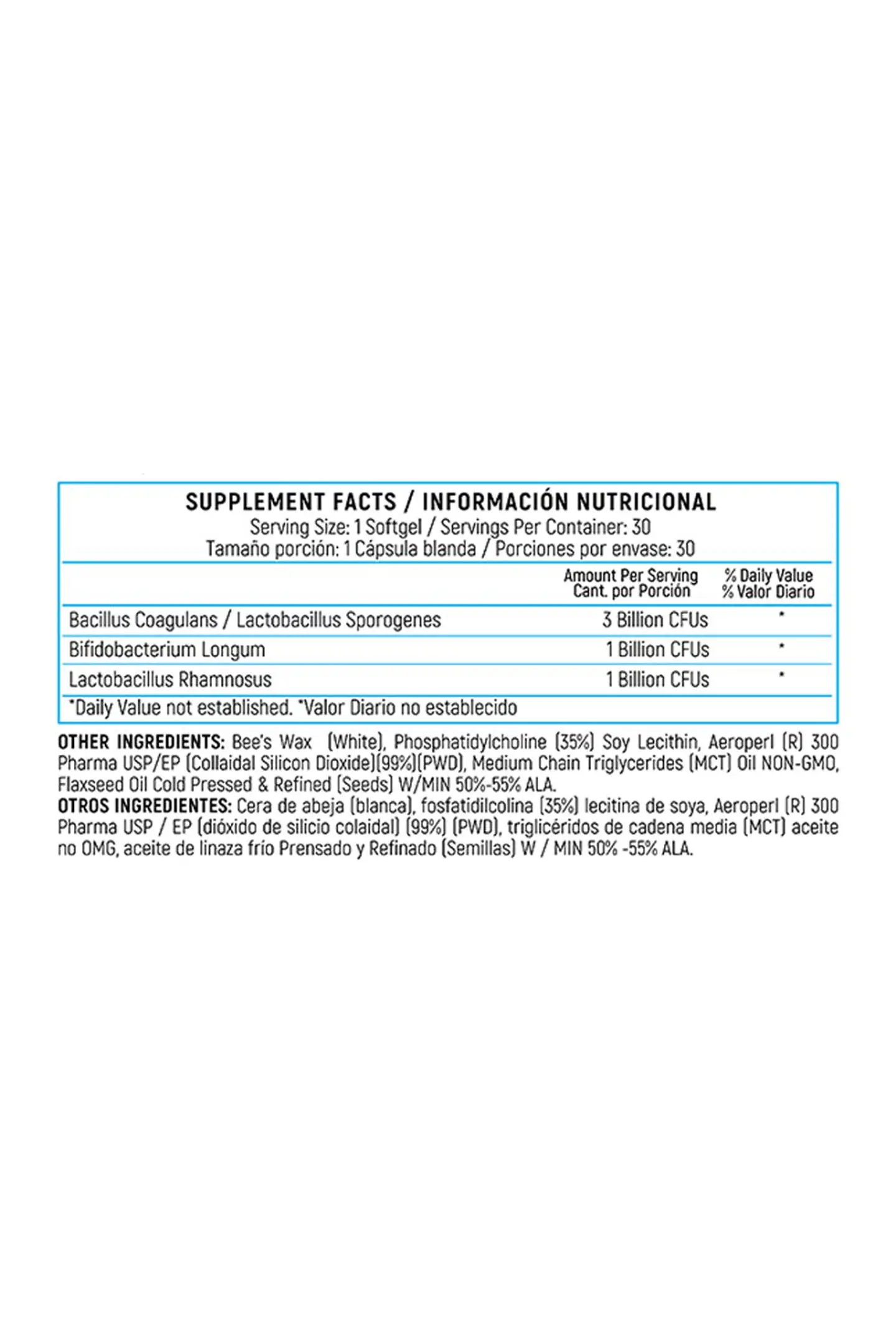 Sporogenex With Bacilius Coagulans 30 Sofgels Healthy America 2
