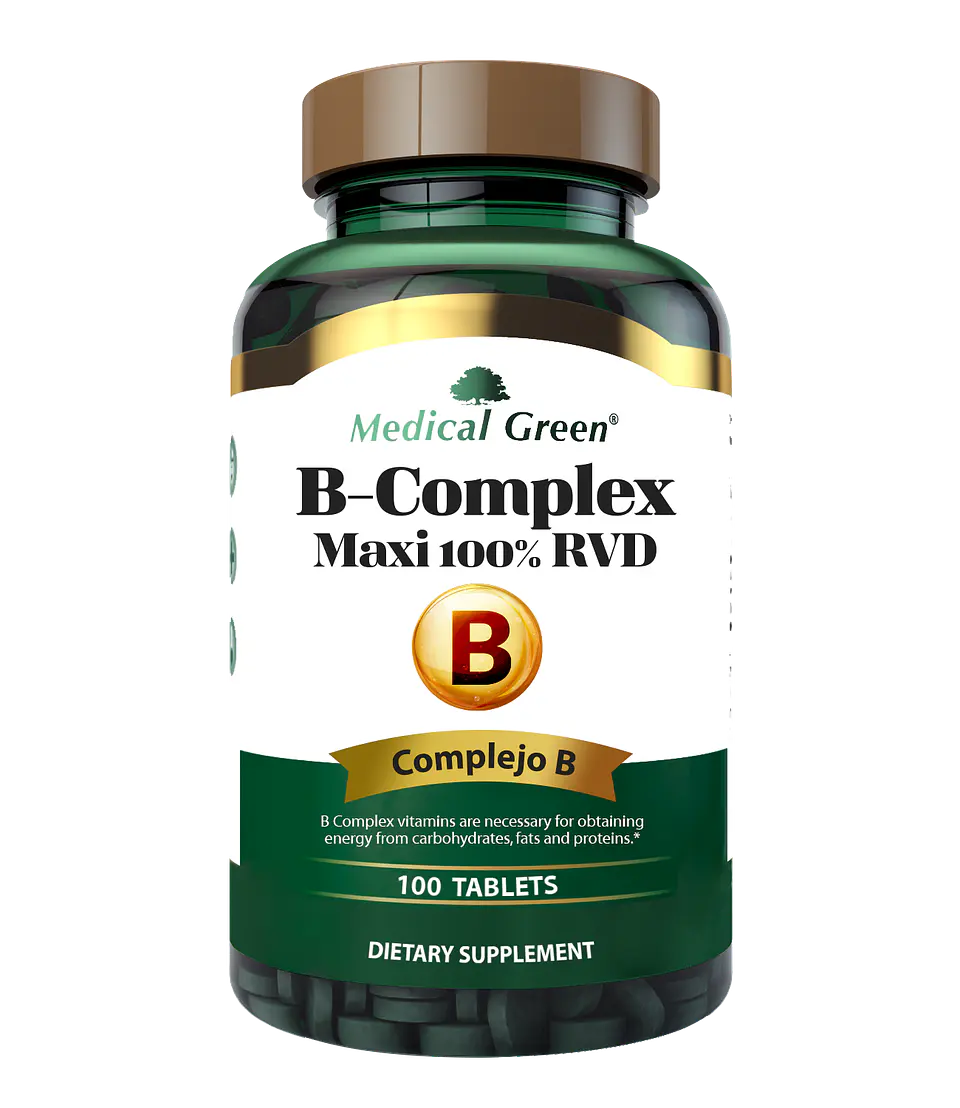 B Complex 100Tabletas Medical Green 1