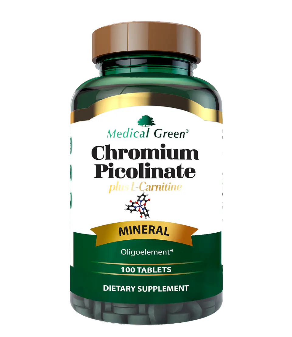 Chromo Picolinate 250Mcg 100Tablets Medical Green 1