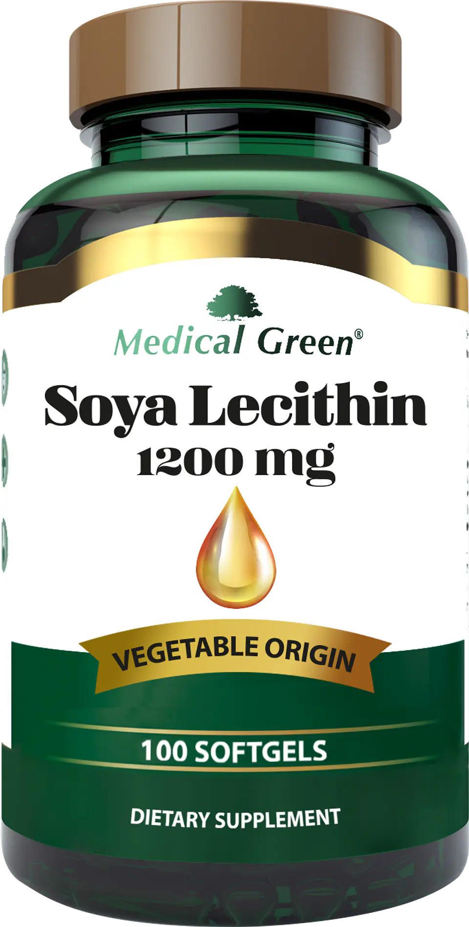 Lecitina de Soya 100 Capsulas Medical Green 1