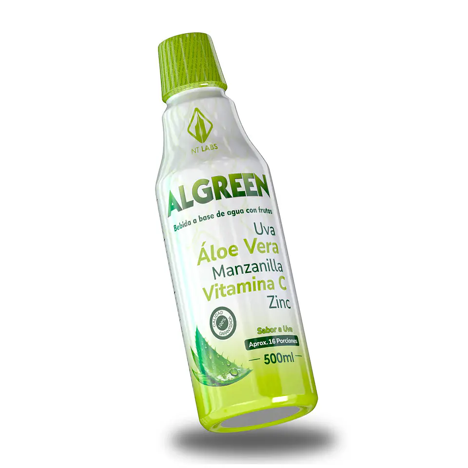 Aloe Vera Liquido Alogreen Jarabe 500Ml Nt Labs 1
