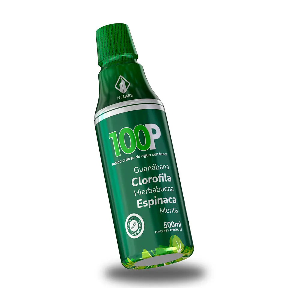 Clorofila Liquida 100 Plantas Jarabe 500Ml Nt Labs 1