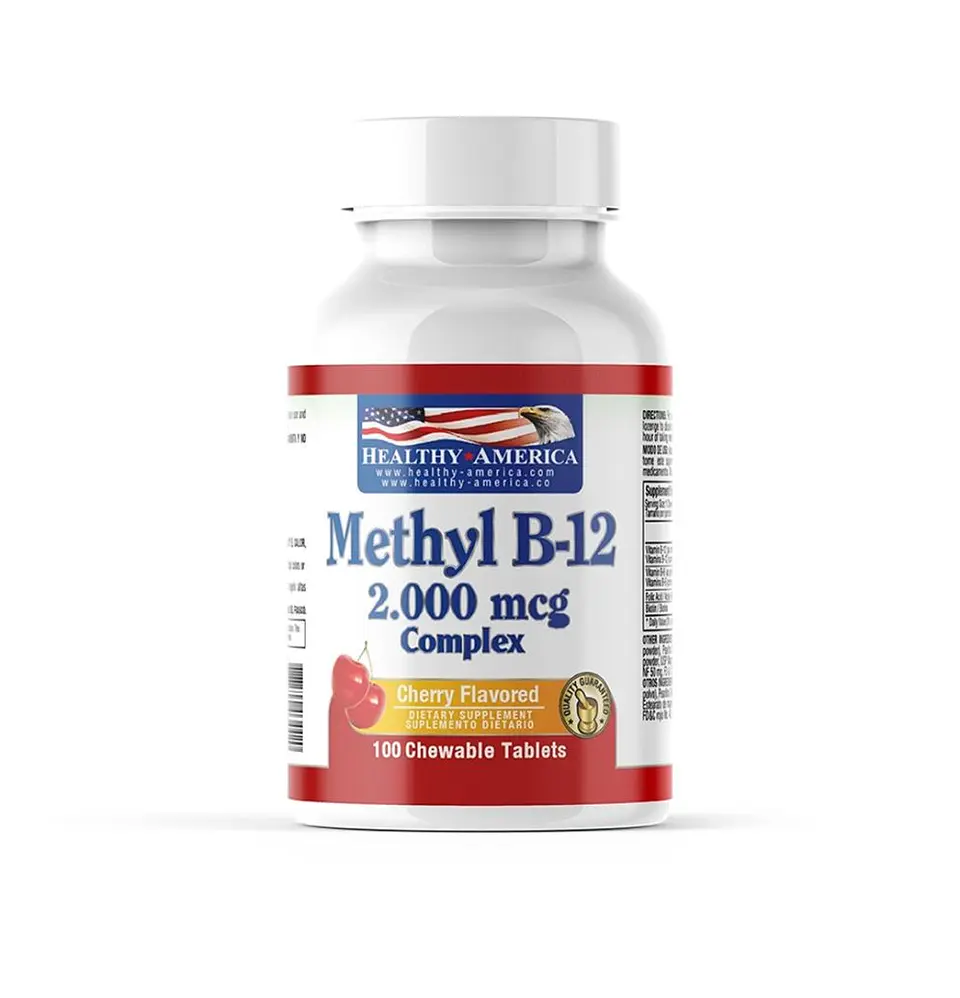 Methyl B 12 2000Mcg 100Sublingual Micr Healthy America 3