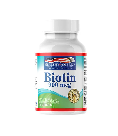 Biotina 900Mcg 120Softgels Healthy America