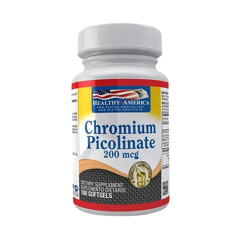 Chromium Picolin 200Mcg 100Softgels Healthy America