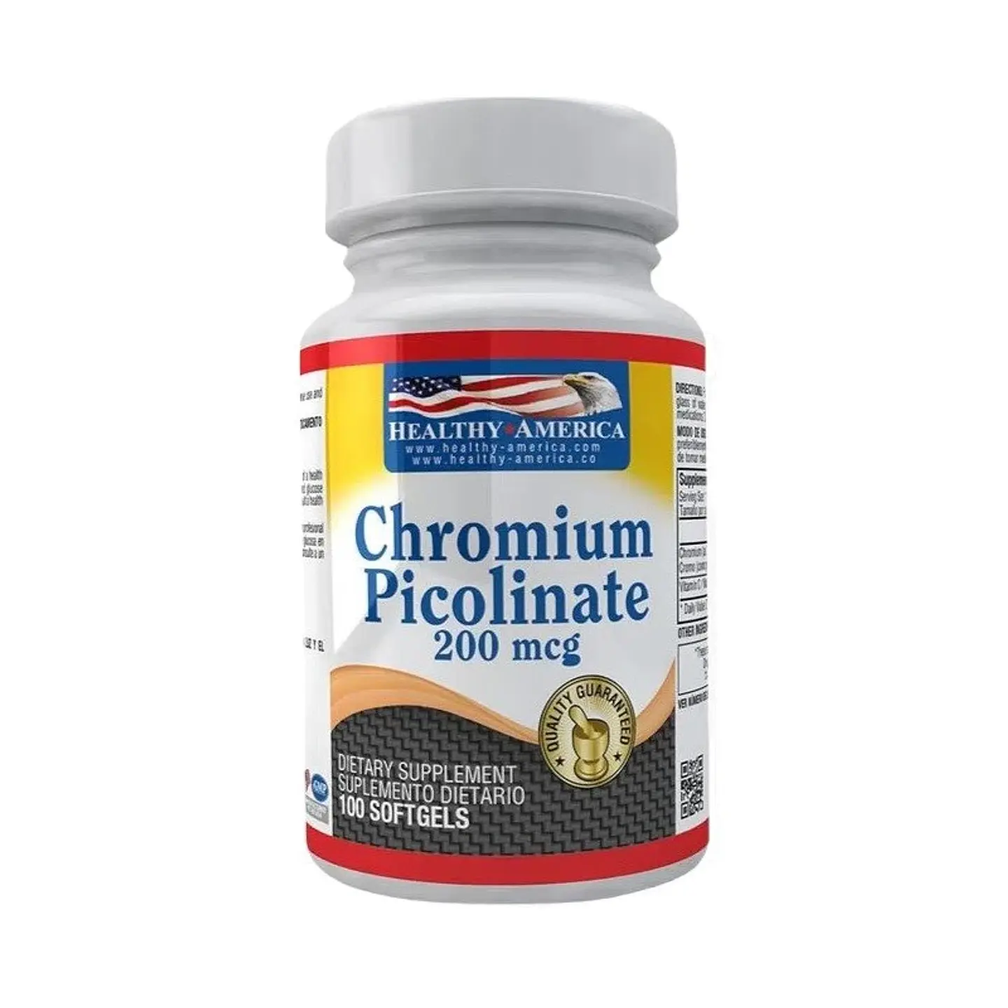 Chromium Picolin 200Mcg 100Softgels Healthy America 1