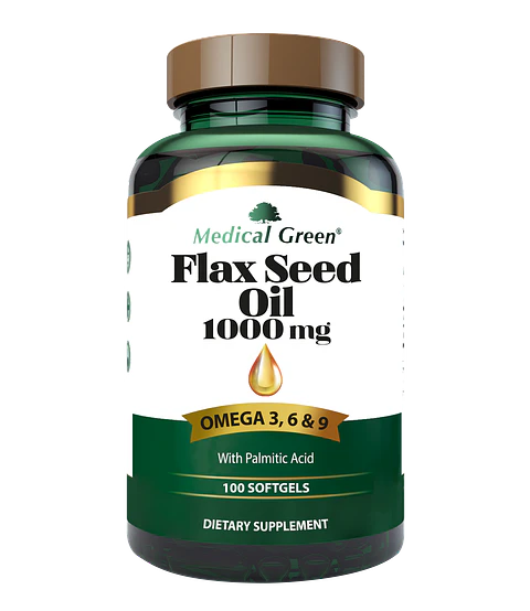 Flaseed Oil 1000Mg 100Softgels Medical Green