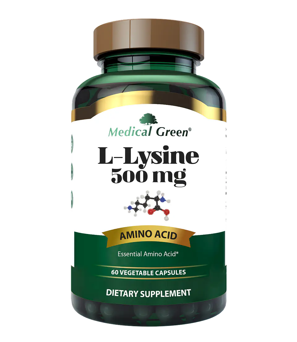 L Lysine 500 Mg 60 Tabletas Medical Green 1