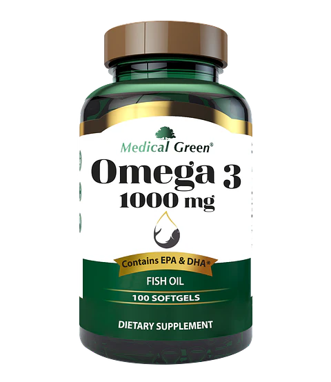 Omega 3 100 Softgels Medical Green