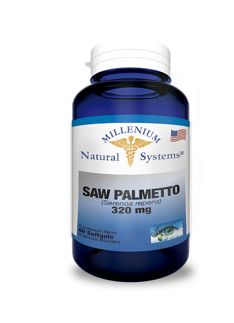 Saw Palmetto 320mg 60 Sofgetls Natural Systems