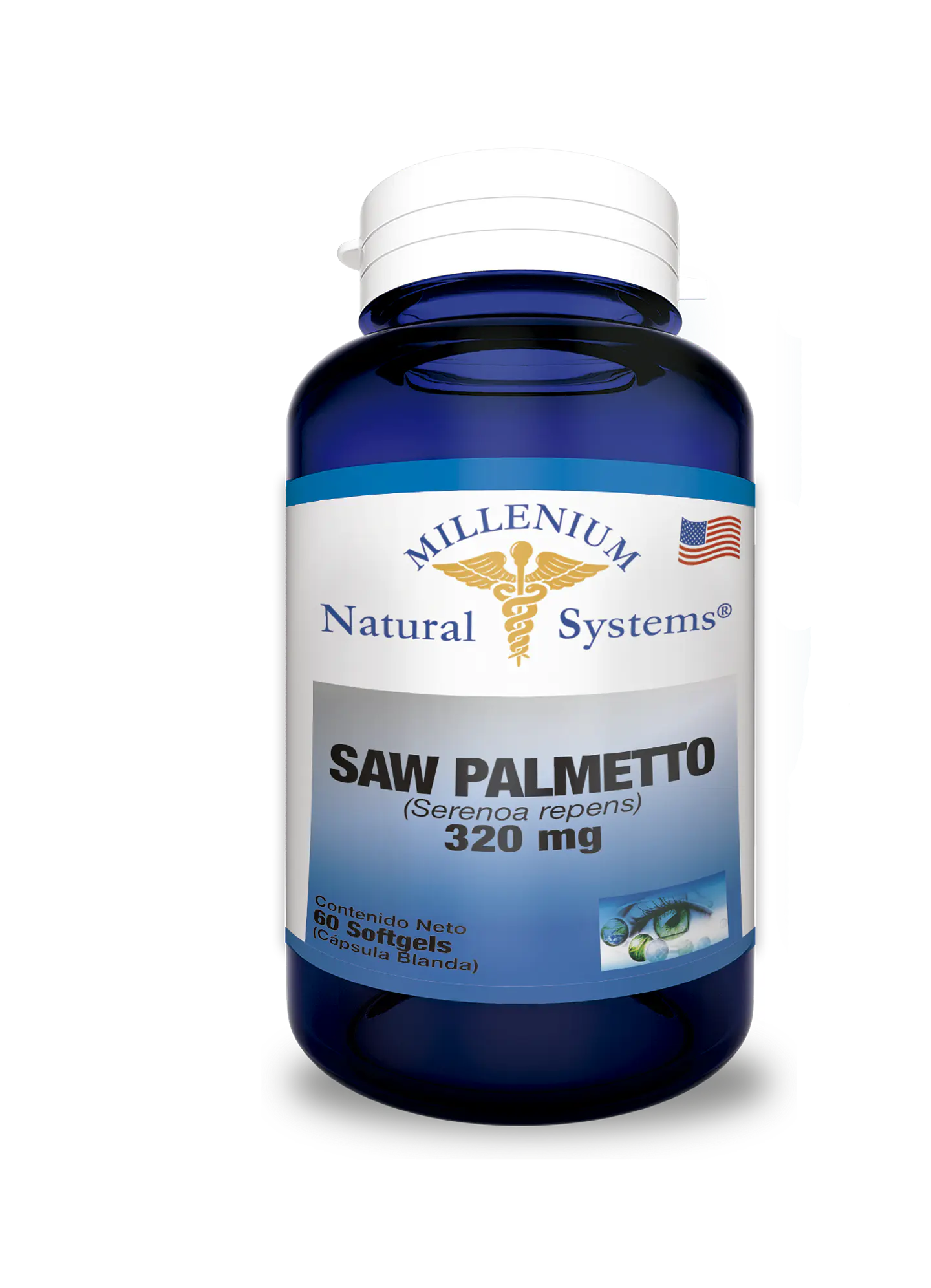 Saw Palmetto 320mg 60 Sofgetls Natural Systems 1