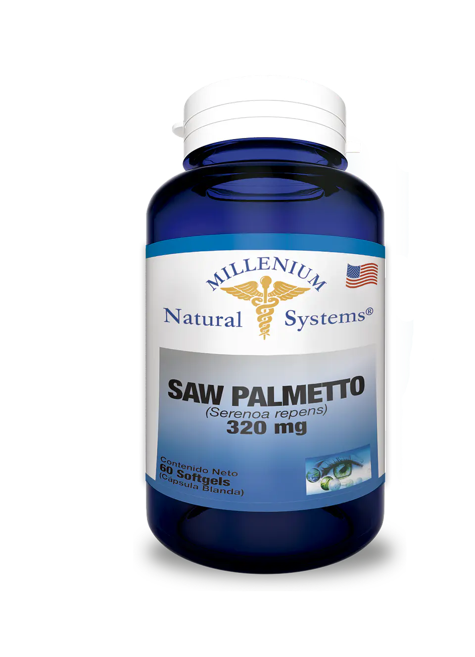 Saw Palmetto 320mg 60 Sofgetls Natural Systems 1