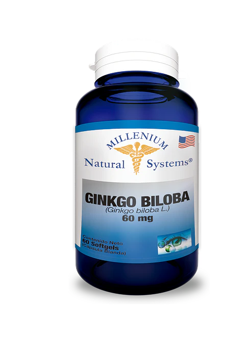 Ginkgo Biloba 60mg 60 Softgels Natural Systems