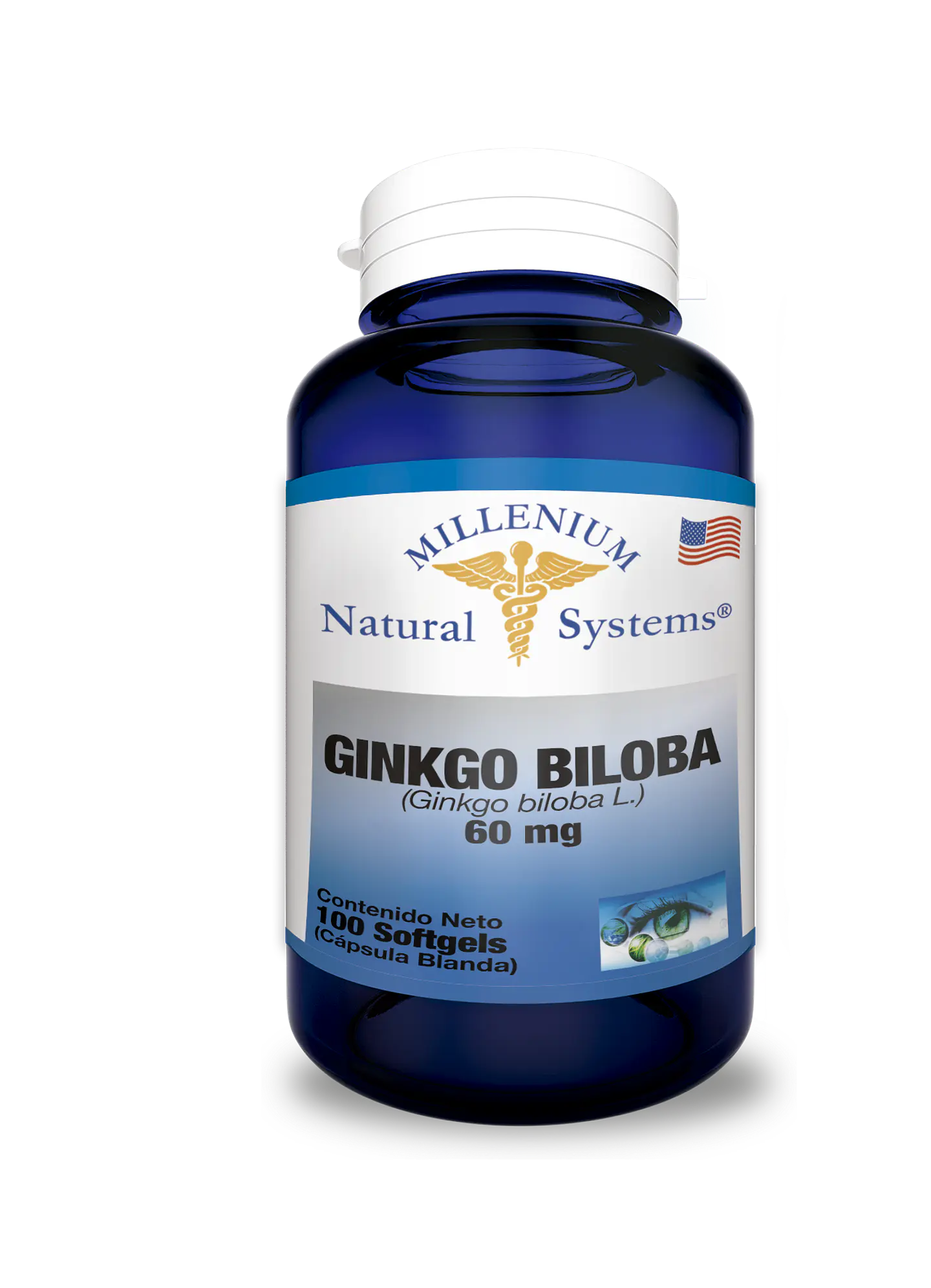 Ginkgo Biloba 60mg 100 Softgels Natural Systems 1