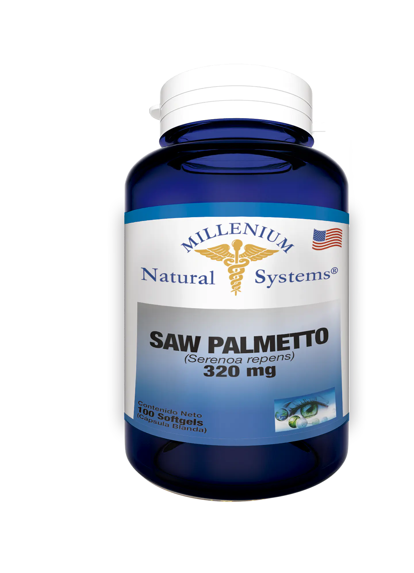 Saw Palmetto 320mg 100 Softgels Natural Systems 1