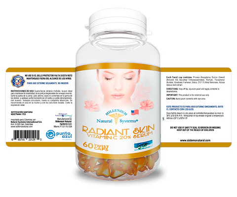 Radiant Skin Vitamin C & Serum 60 Aplicaciones