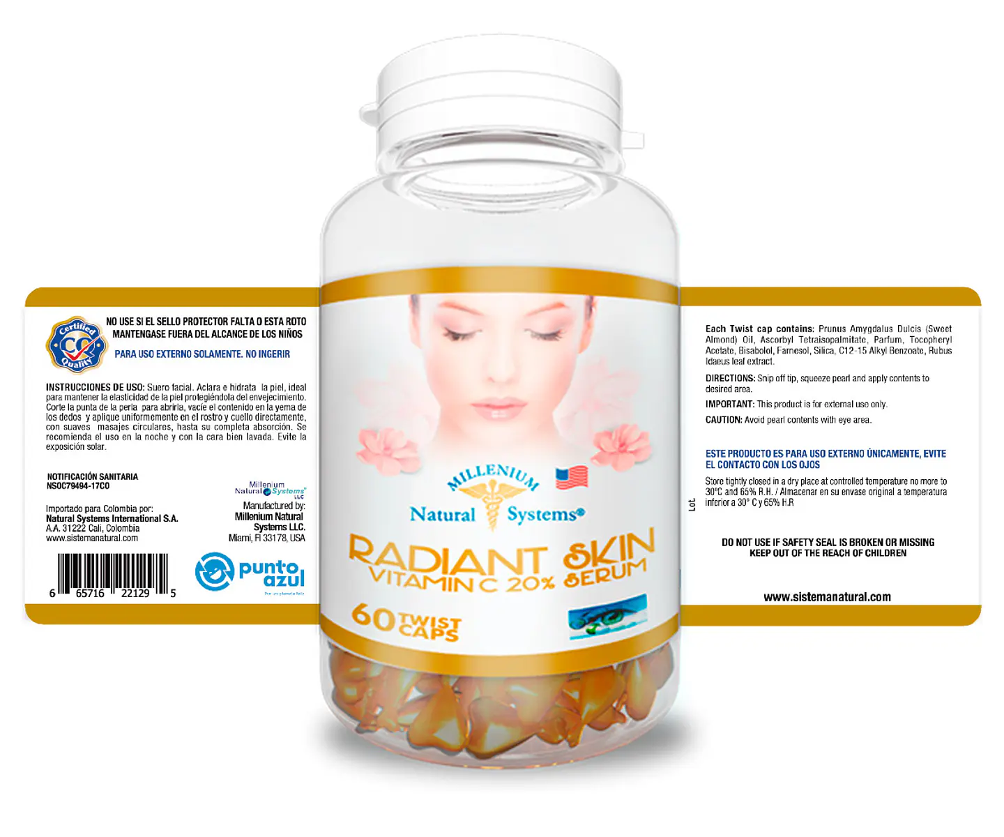 Radiant Skin Vitamin C & Serum 60 Aplicaciones 2