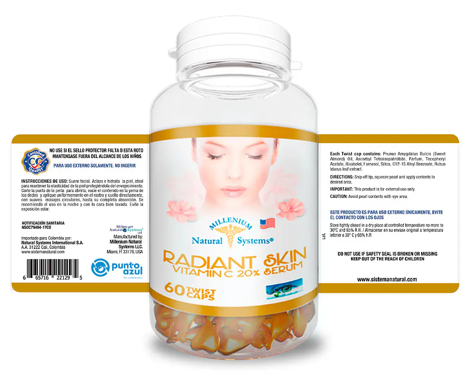 Radiant Skin Vitamin C & Serum 60 Aplicaciones 2