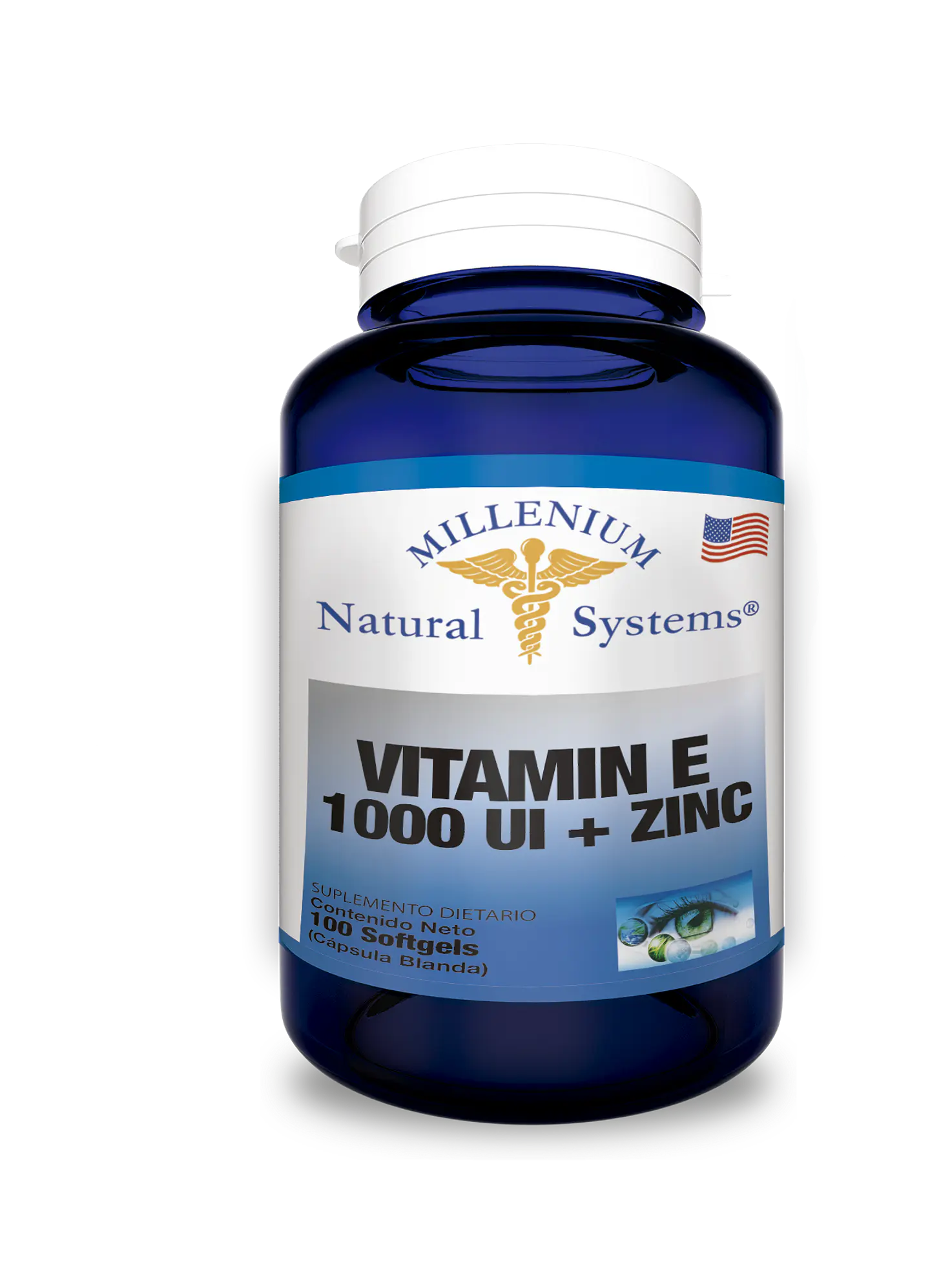 Vitamin E 1000 IU with Zinc 100 Softgels 1