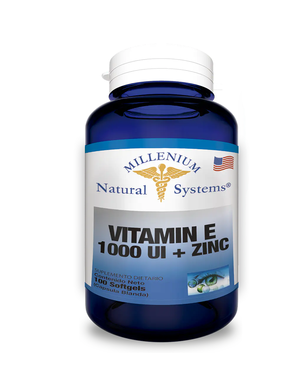Vitamin E 1000 IU with Zinc 100 Softgels 1