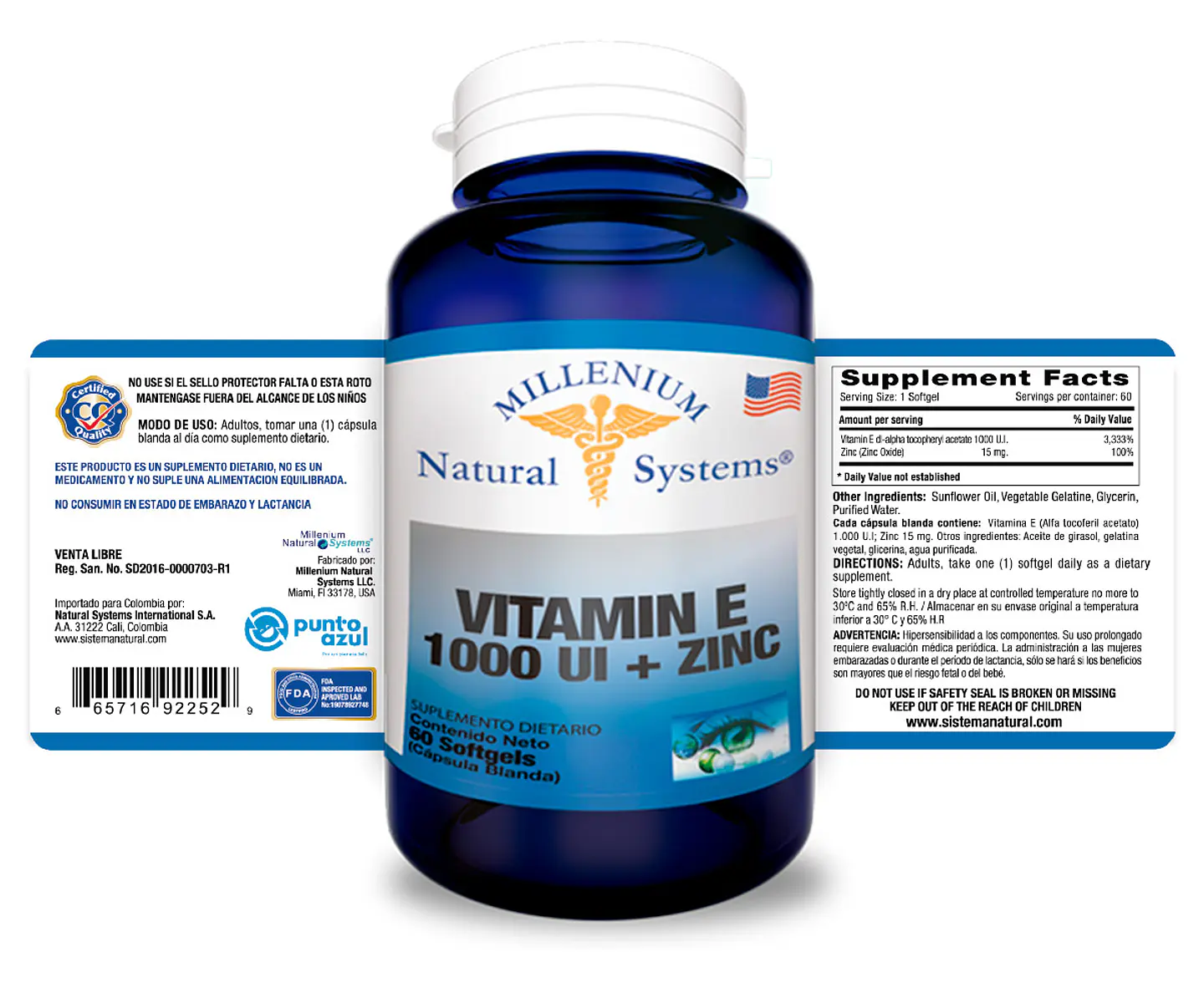 Vitamina C 1000 mg Rose Hips 60 Softgels 2