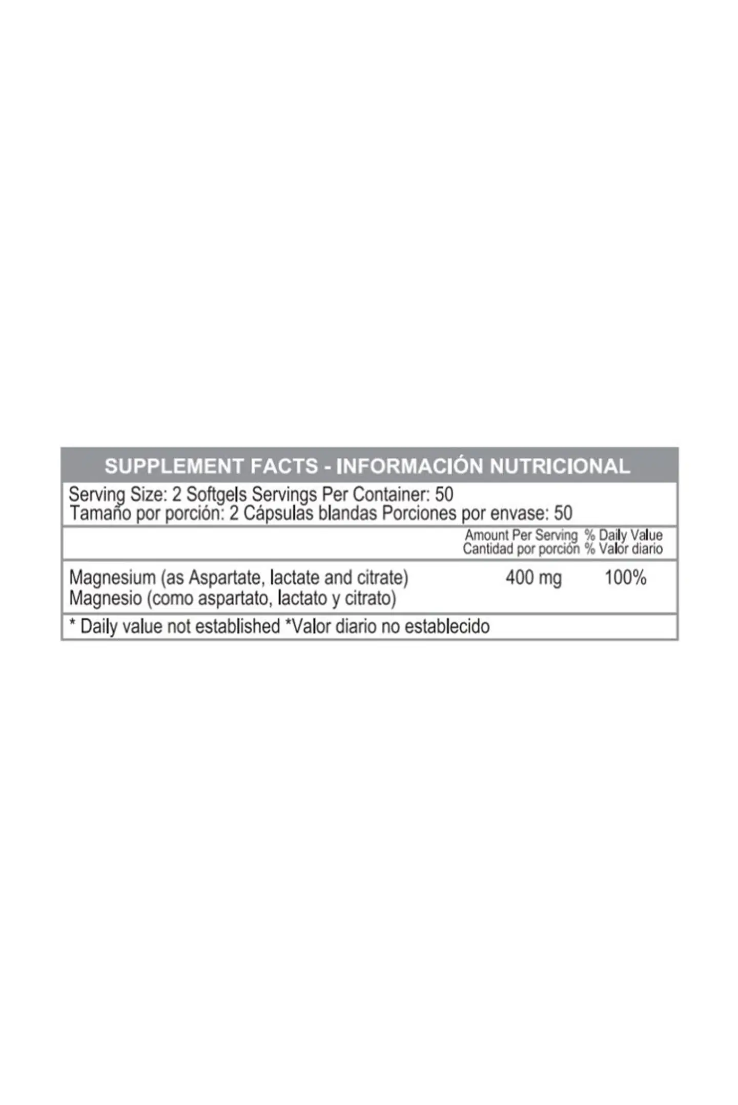 Super Magnesium 400 Mg 100Softgels Healthy America 2
