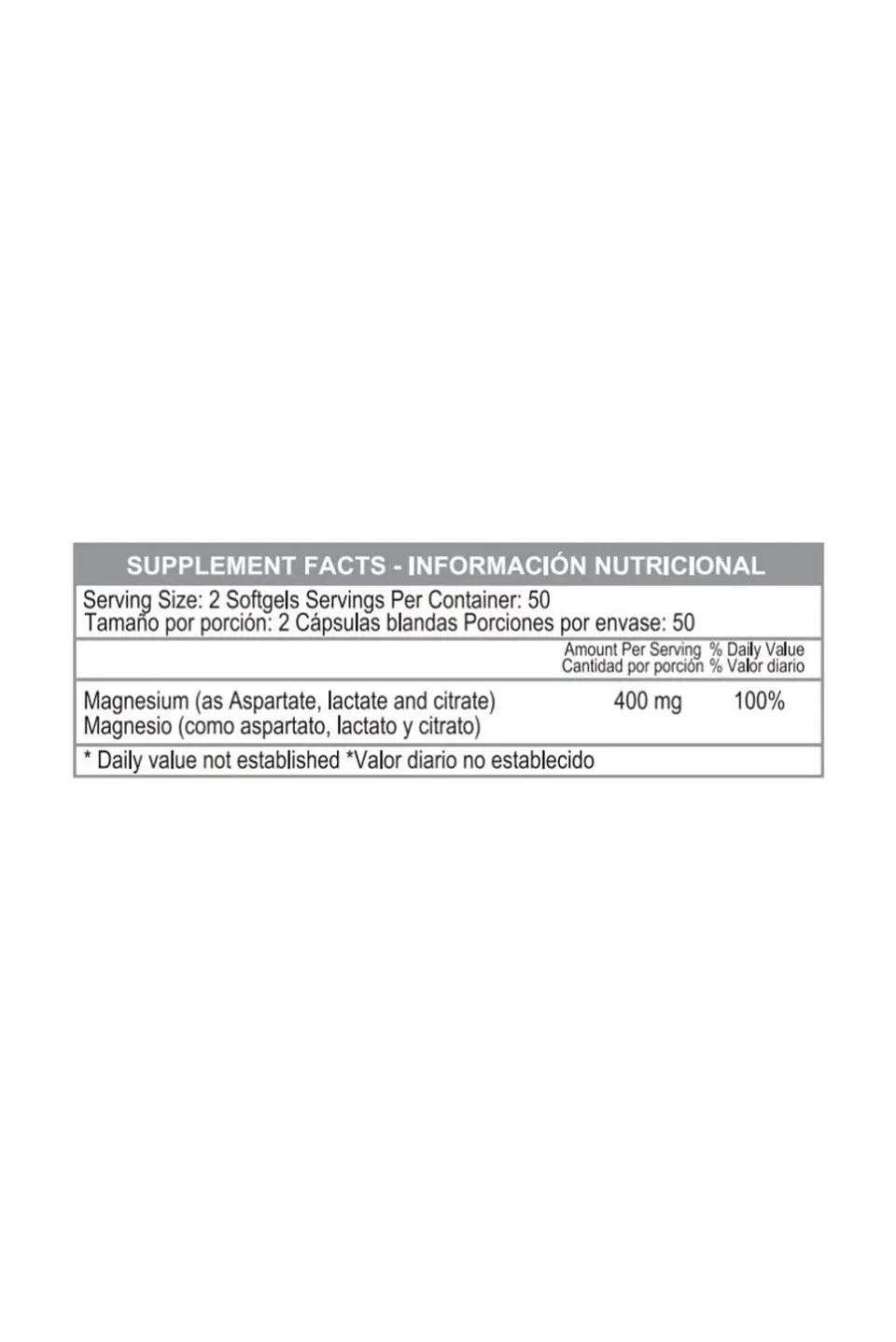 Super Magnesium 400 Mg 100Softgels Healthy America 2