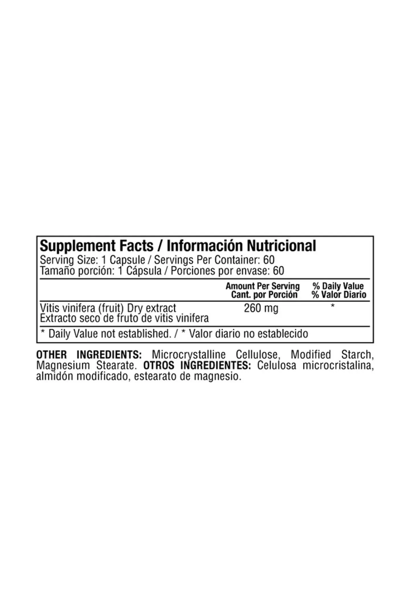 Reswine 60Capsulas Complex 260Mg Healthy America 3