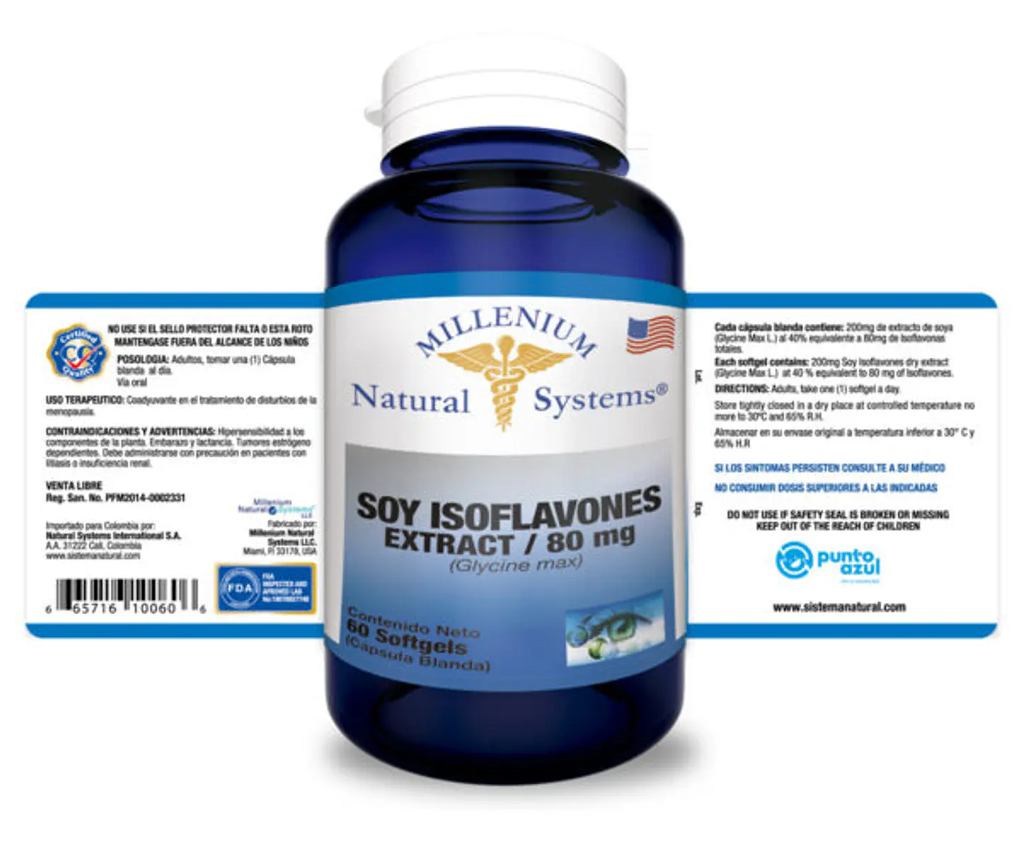 Soy Isoflavonas 80mg 60 Softgels 2