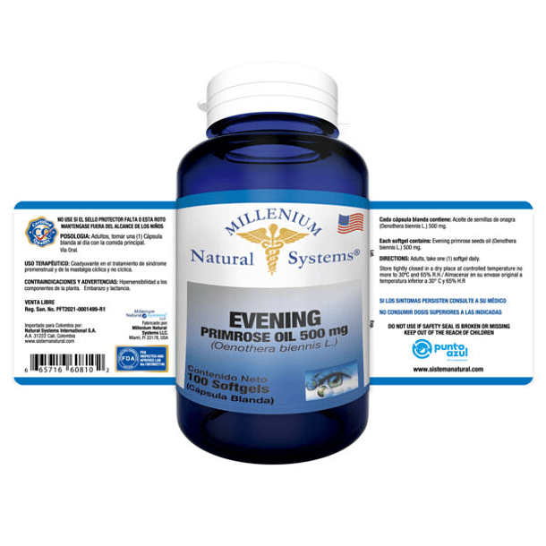 Evening Primrose Oil 100 Softgels 2