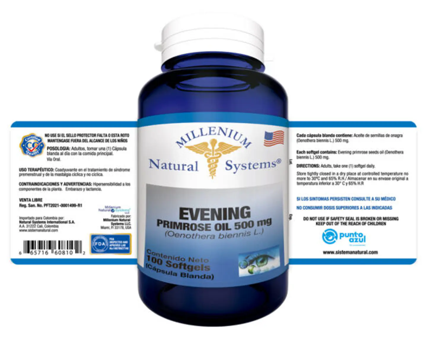 Evening Primrose Oil 100 Softgels 2