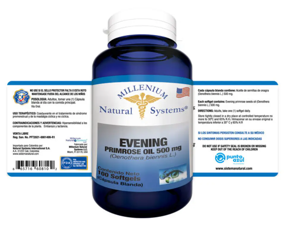 Evening Primrose Oil 100 Softgels 2