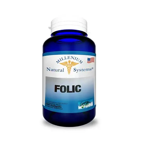 Folic x 100 Softgels Millenium Natural Systems