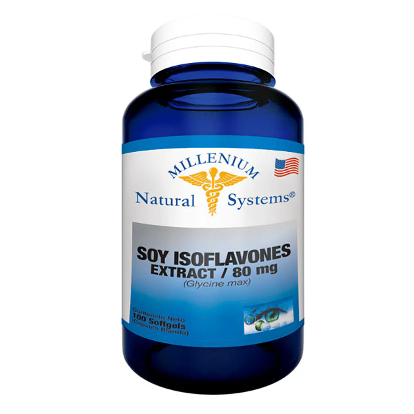 Soy Isoflavonas 80mg 100 Softgels 1