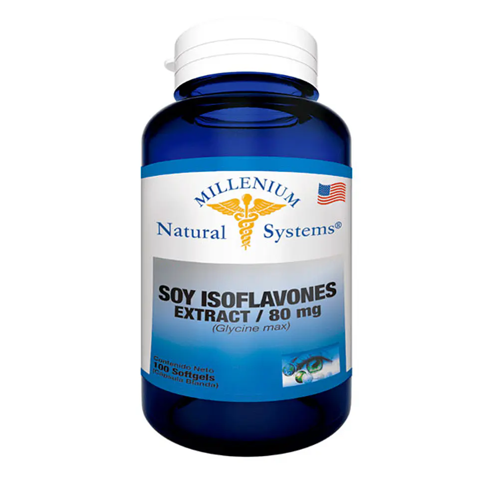 Soy Isoflavonas 80mg 100 Softgels 1