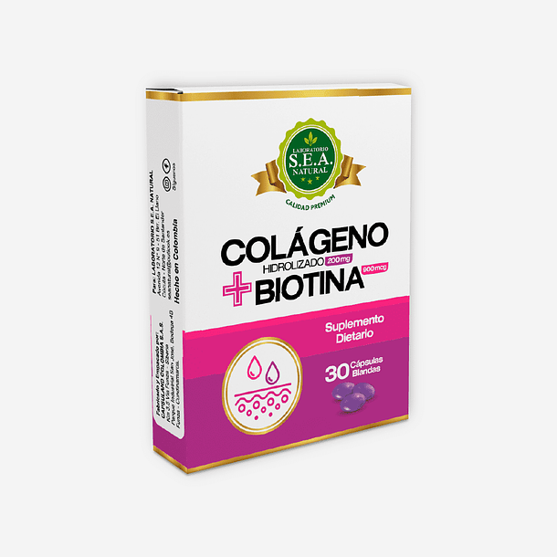 Colageno y Biotina 30 Perlas