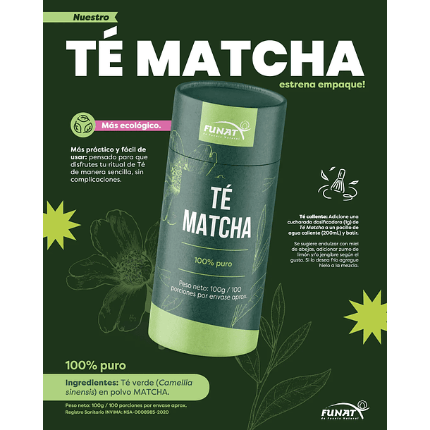 Macha Tea 100G Funat Laboratories