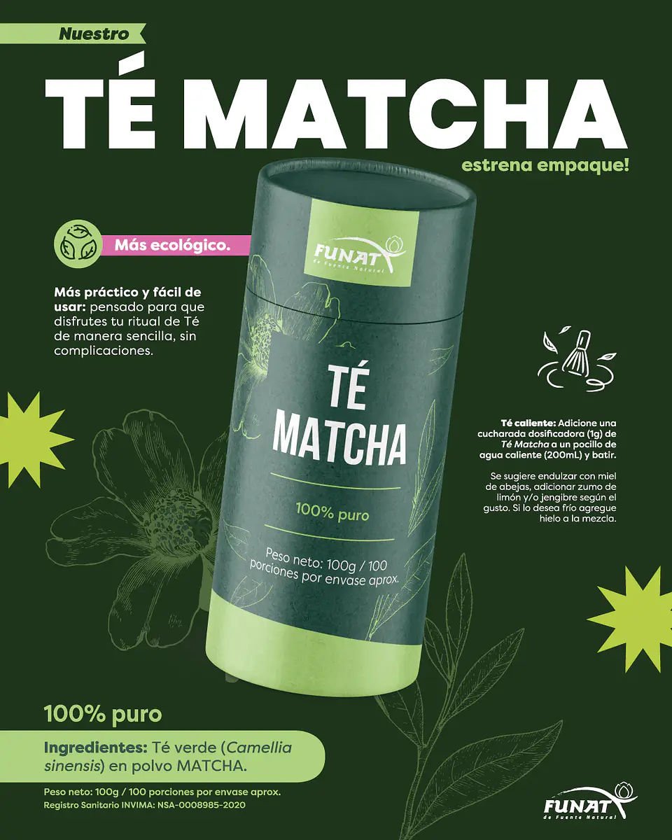 Macha Tea 100G Funat Laboratories 1