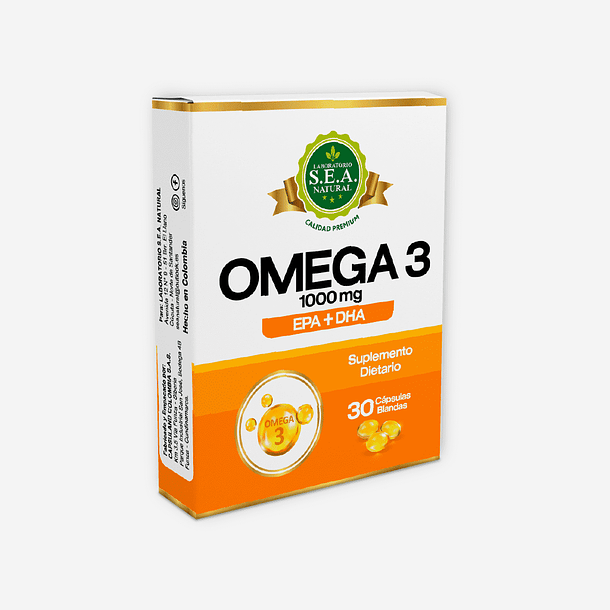 OMEGA 3 1000 MG EPA + DHA 30 PERLAS