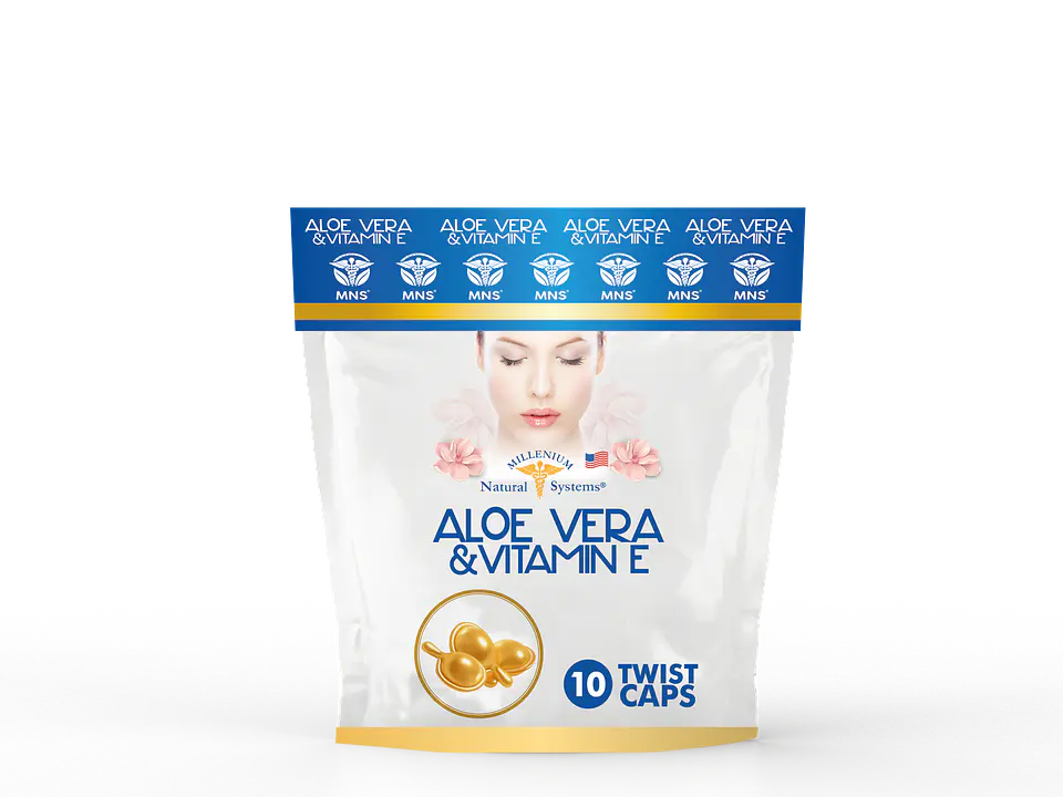 Aloe Vera & Vitamina E 10 Capsulas 1