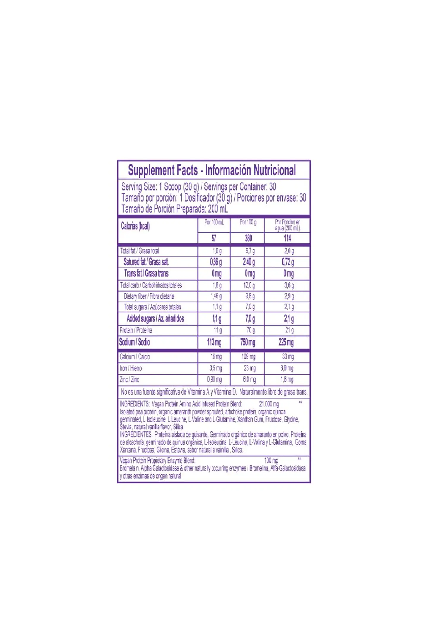 Vegan Protein 910G 30 Servings Healthy Sports 3