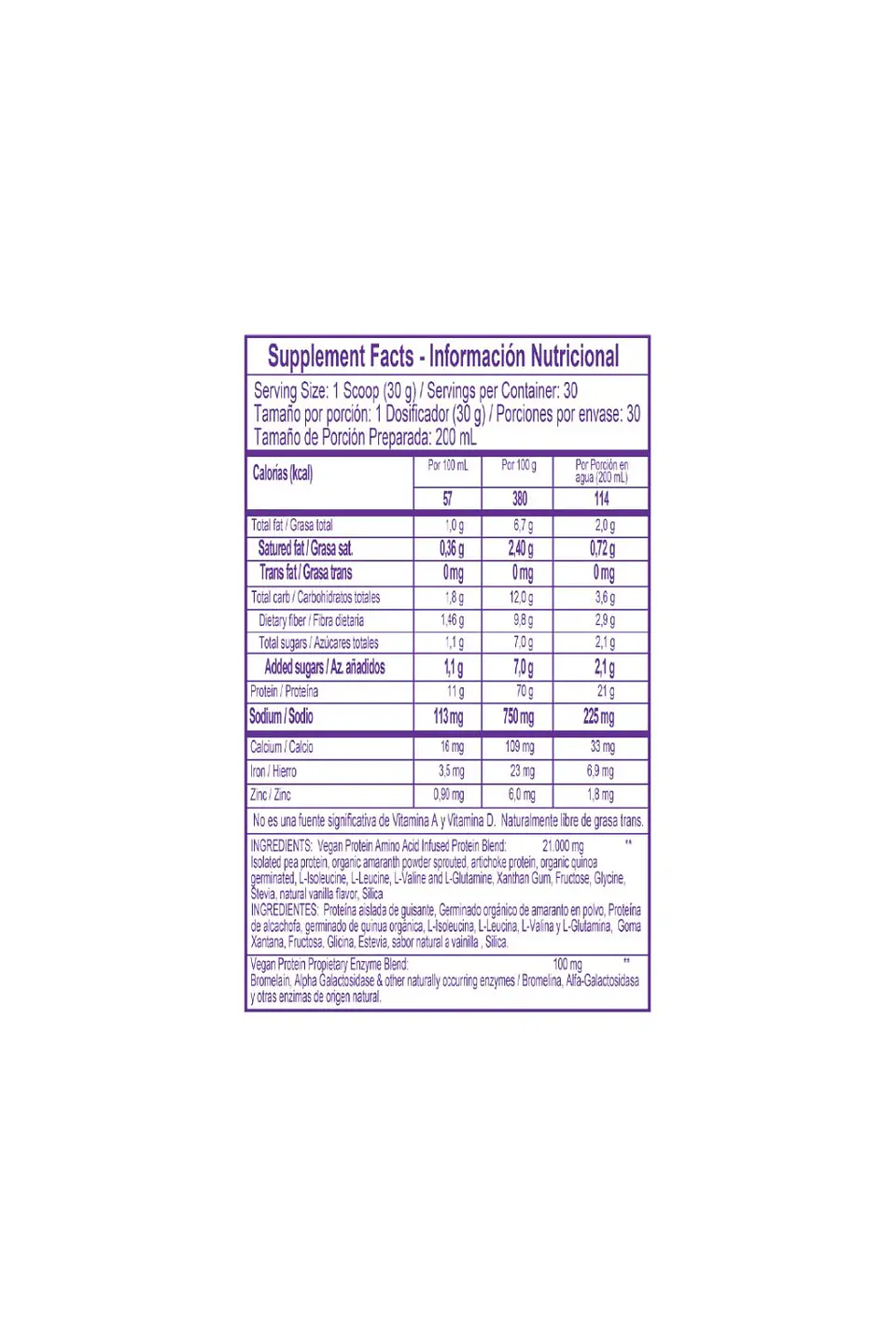 Vegan Protein 910G 30 Servings Healthy Sports 3