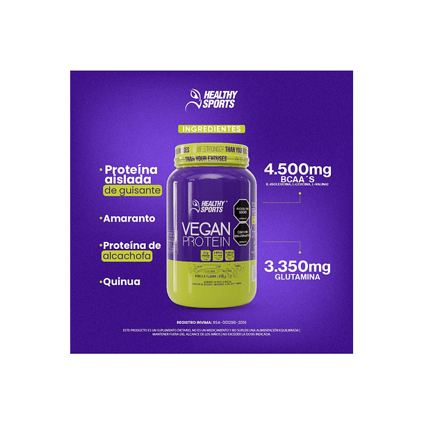 Vegan Protein 910G 30 Servings Healthy Sports 5