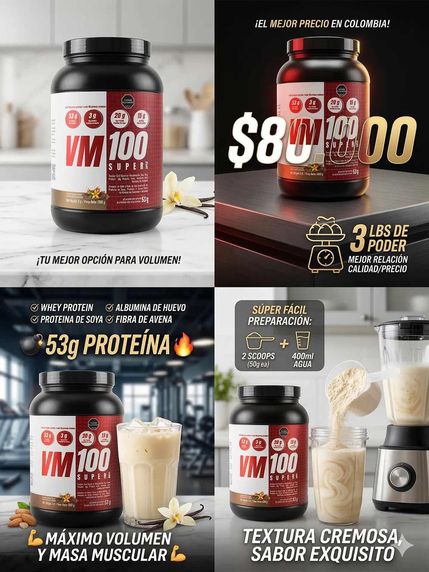 Vm100 Super 3 Lbs Alimentos Naturales Vida Sana 5