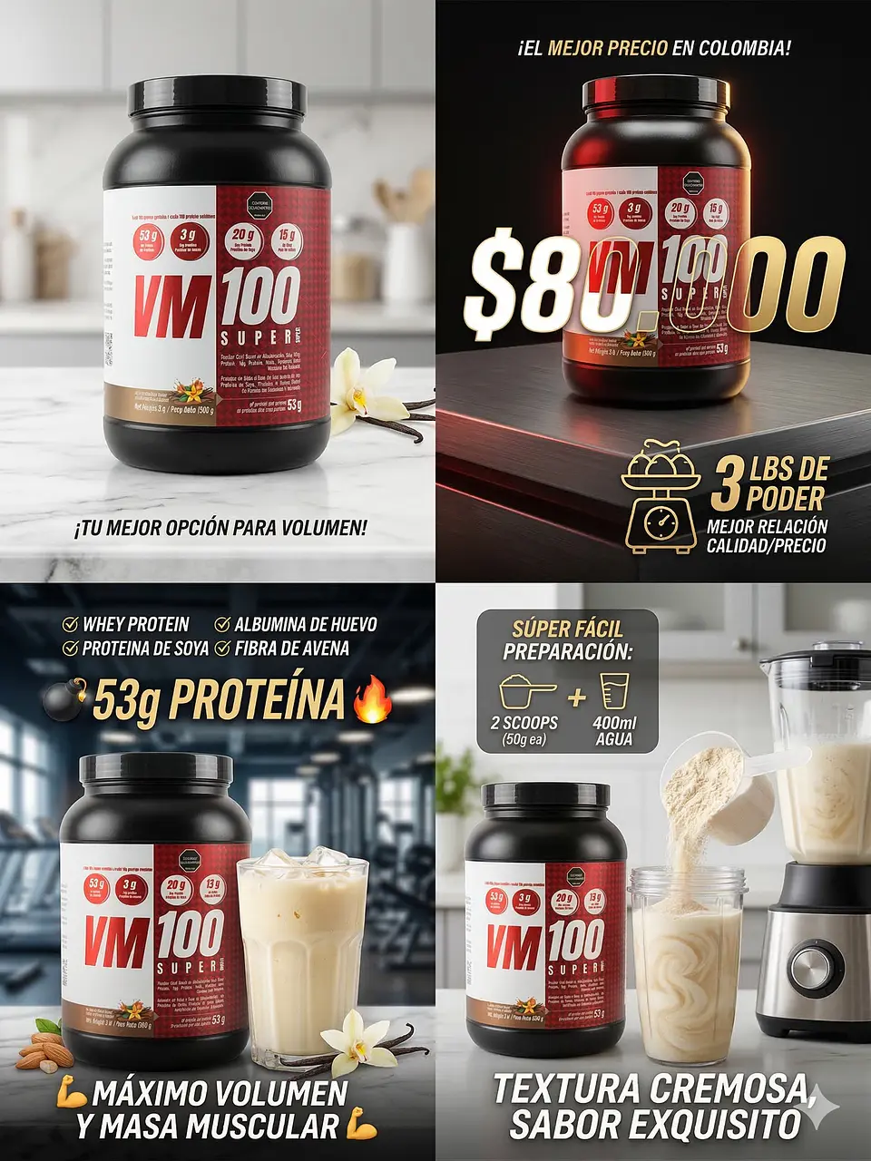 Vm100 Super 3 Lbs Alimentos Naturales Vida Sana 5