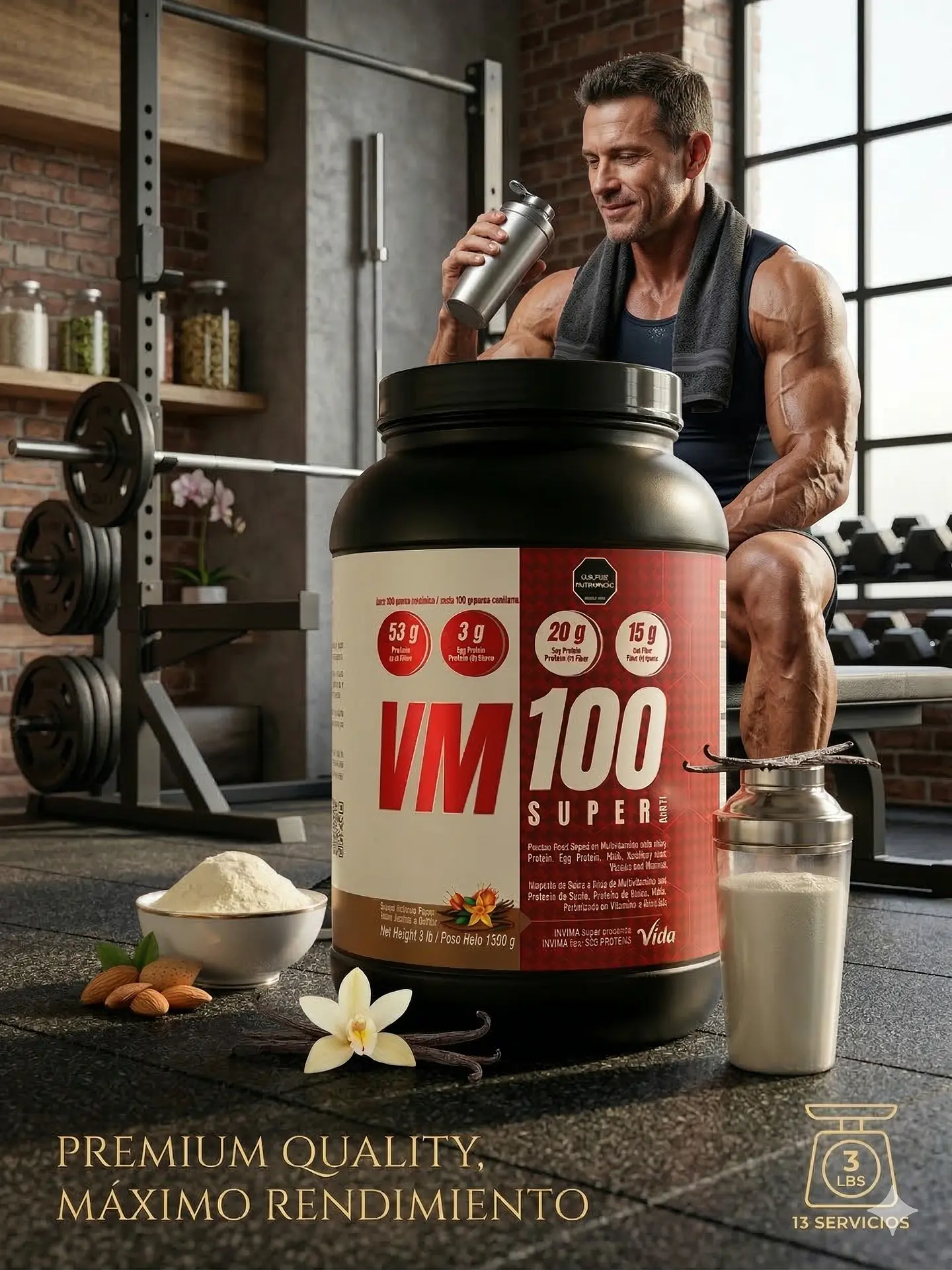 Vm100 Super 3 Lbs Alimentos Naturales Vida Sana 3