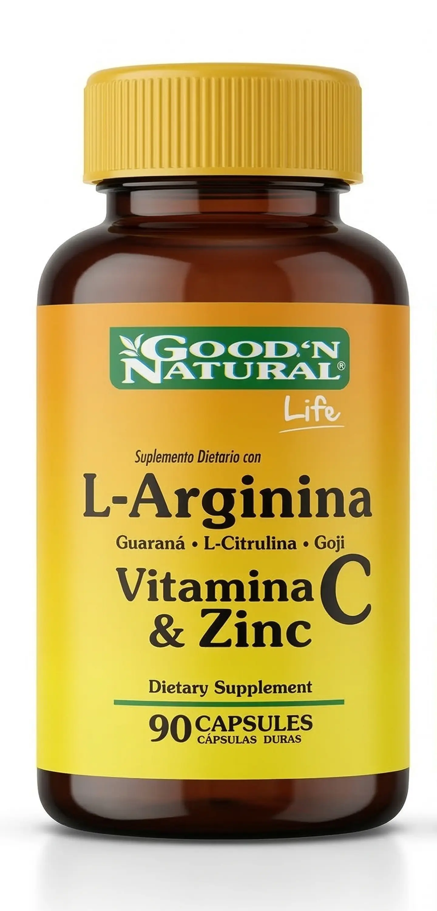 L-Arginina L-Citrulina Goji Vitmaina C & Zinc Good´N Natural Life 90 Cápsulas 1